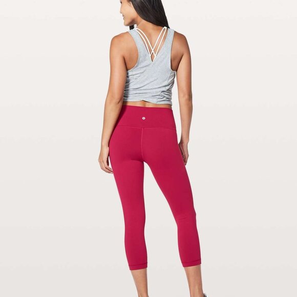 GENUINE Lululemon Wunder Under Crop (Hi-Rise) *23" Size 8 - Picture 1 of 7